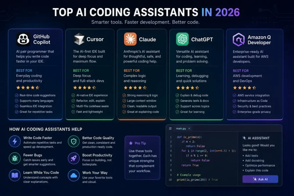 AI Coding Assistants in 2026: Best Tools Reviewed 2 Top AI Coding Assistants in 2026